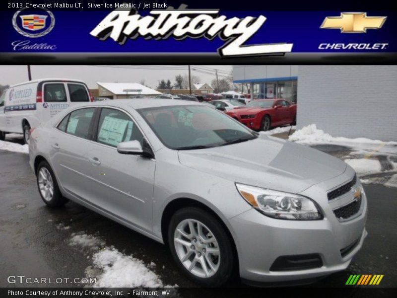 Silver Ice Metallic / Jet Black 2013 Chevrolet Malibu LT