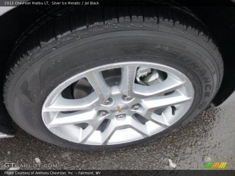 Silver Ice Metallic / Jet Black 2013 Chevrolet Malibu LT