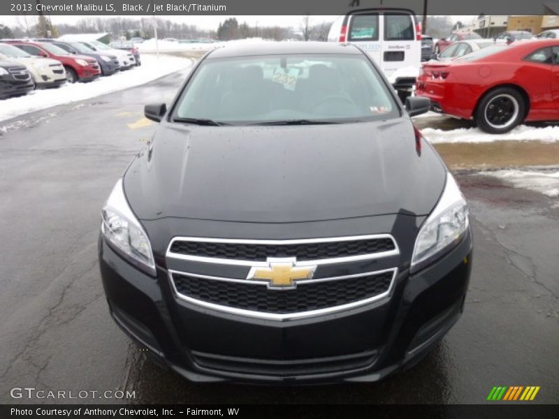 Black / Jet Black/Titanium 2013 Chevrolet Malibu LS