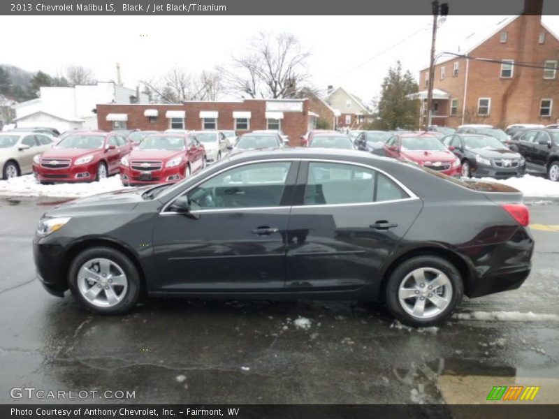 Black / Jet Black/Titanium 2013 Chevrolet Malibu LS