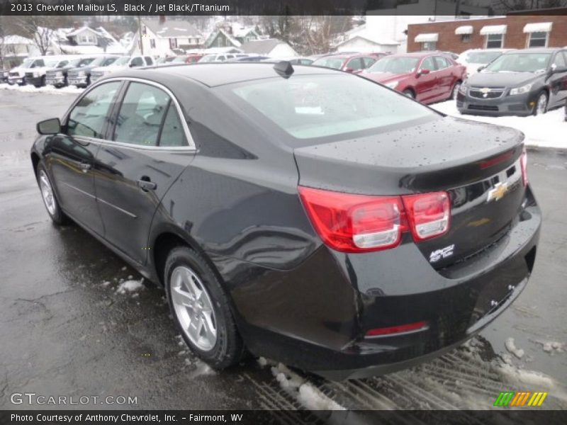 Black / Jet Black/Titanium 2013 Chevrolet Malibu LS