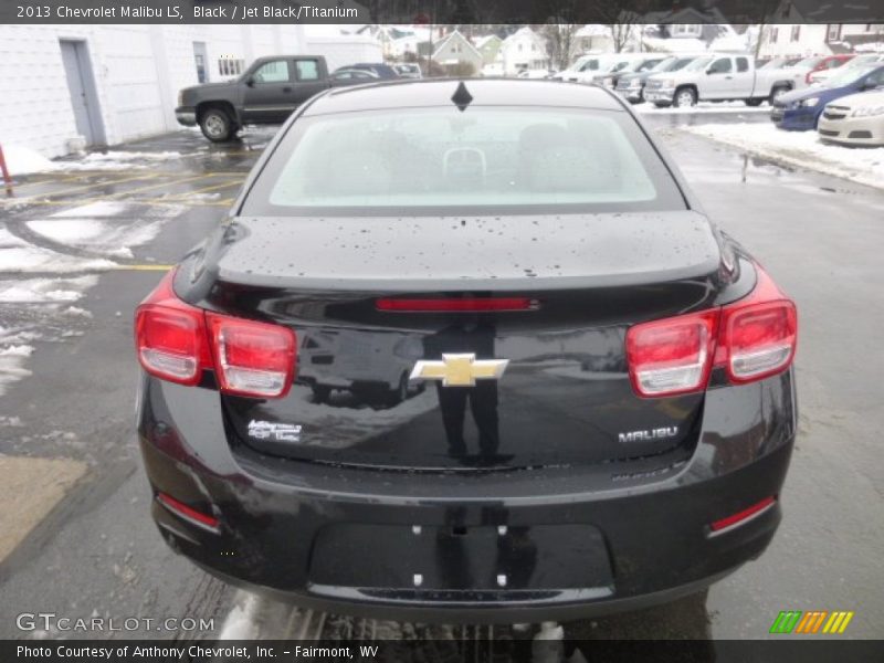 Black / Jet Black/Titanium 2013 Chevrolet Malibu LS