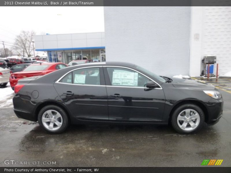 Black / Jet Black/Titanium 2013 Chevrolet Malibu LS