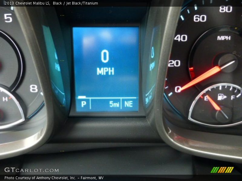 Black / Jet Black/Titanium 2013 Chevrolet Malibu LS