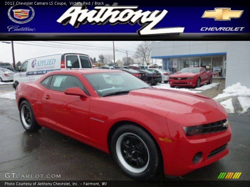 Victory Red / Black 2013 Chevrolet Camaro LS Coupe