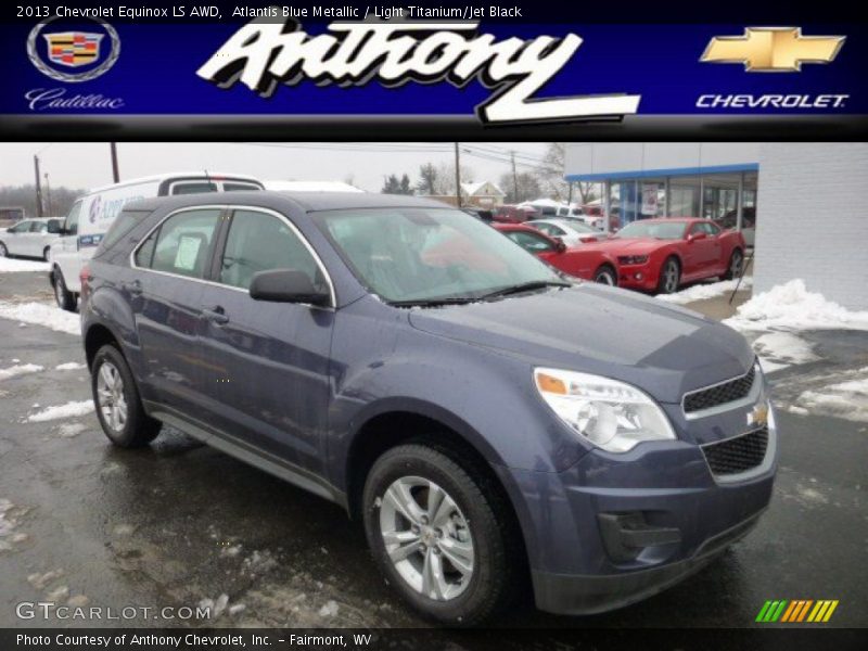 Atlantis Blue Metallic / Light Titanium/Jet Black 2013 Chevrolet Equinox LS AWD