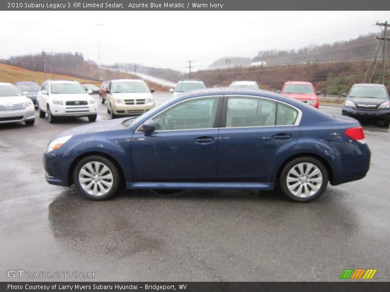 Azurite Blue Metallic / Warm Ivory 2010 Subaru Legacy 3.6R Limited Sedan