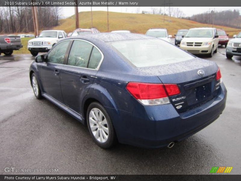 Azurite Blue Metallic / Warm Ivory 2010 Subaru Legacy 3.6R Limited Sedan