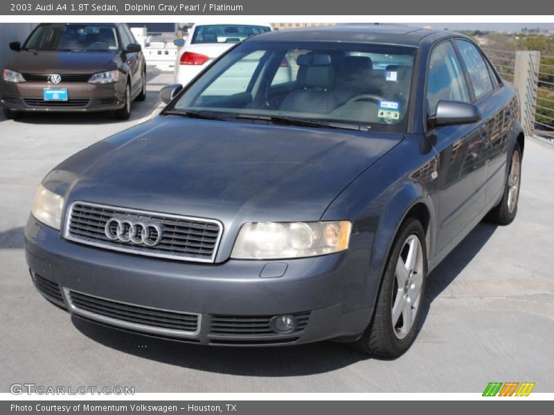 Dolphin Gray Pearl / Platinum 2003 Audi A4 1.8T Sedan