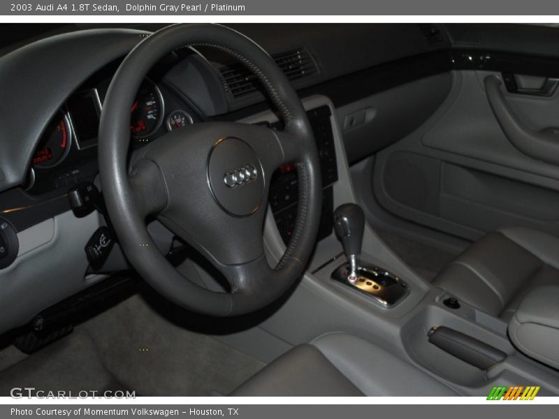 Dolphin Gray Pearl / Platinum 2003 Audi A4 1.8T Sedan