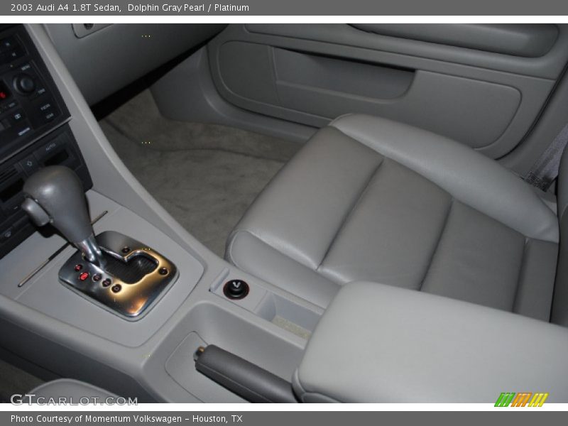 Dolphin Gray Pearl / Platinum 2003 Audi A4 1.8T Sedan