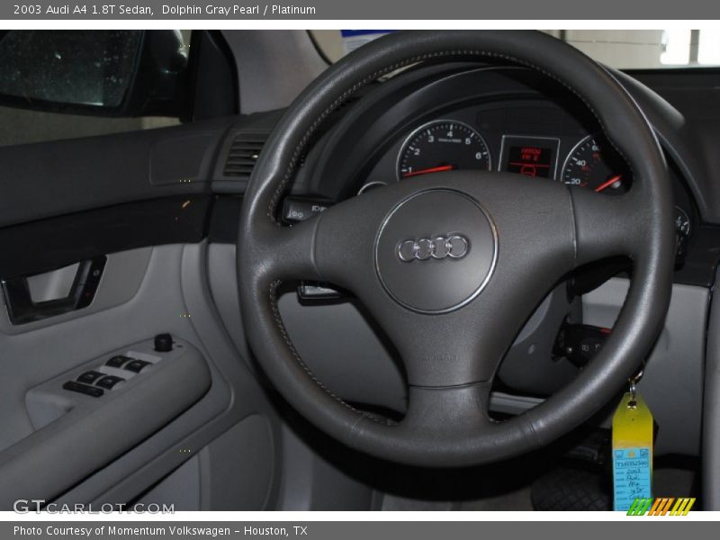 Dolphin Gray Pearl / Platinum 2003 Audi A4 1.8T Sedan