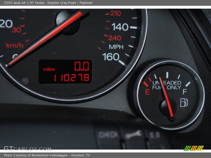 Dolphin Gray Pearl / Platinum 2003 Audi A4 1.8T Sedan