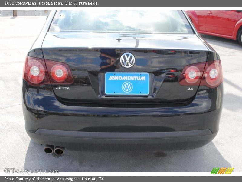 Black / Pure Beige 2008 Volkswagen Jetta SE Sedan