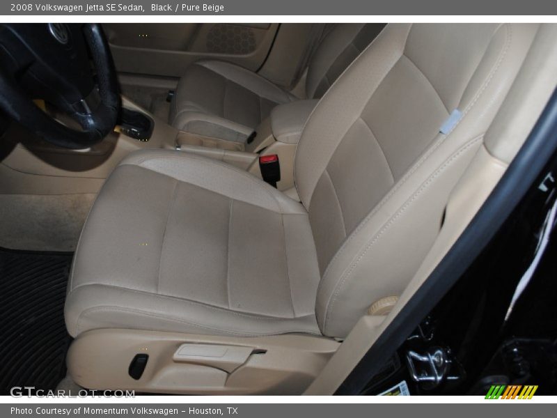 Black / Pure Beige 2008 Volkswagen Jetta SE Sedan