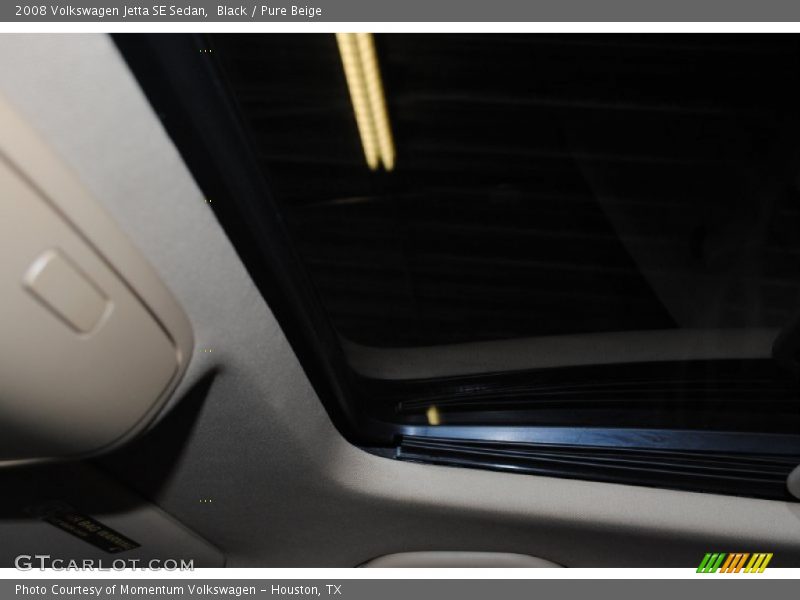 Black / Pure Beige 2008 Volkswagen Jetta SE Sedan