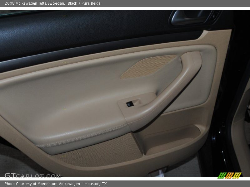 Black / Pure Beige 2008 Volkswagen Jetta SE Sedan