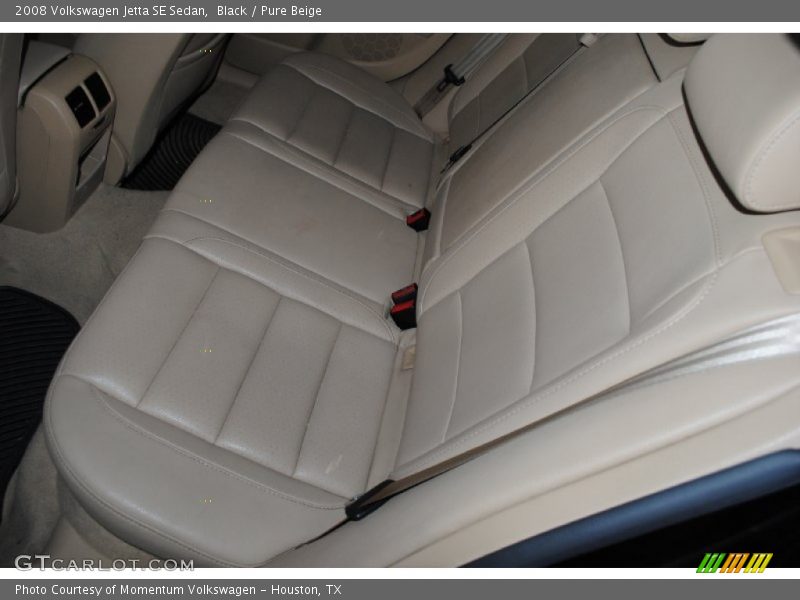Black / Pure Beige 2008 Volkswagen Jetta SE Sedan