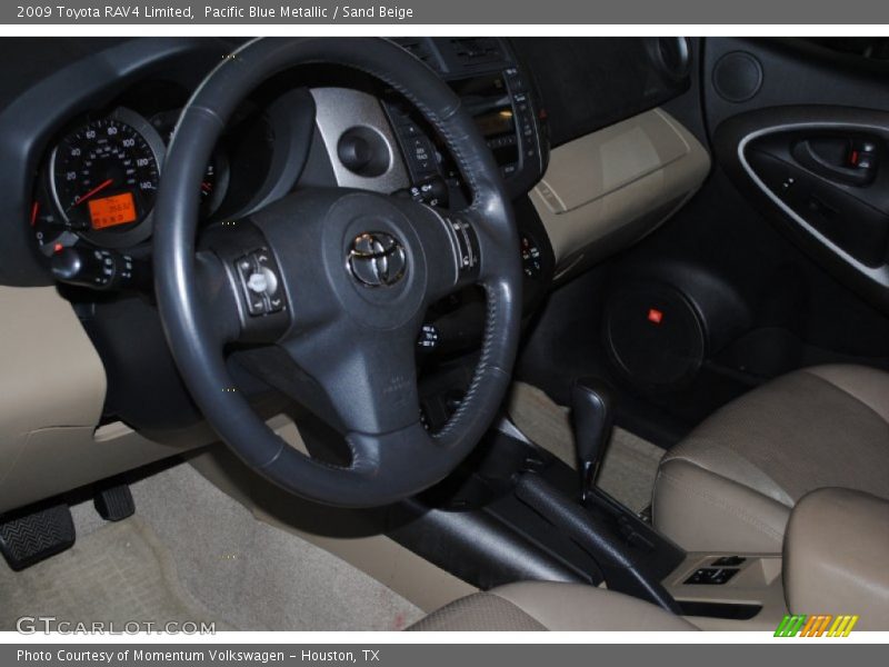 Pacific Blue Metallic / Sand Beige 2009 Toyota RAV4 Limited