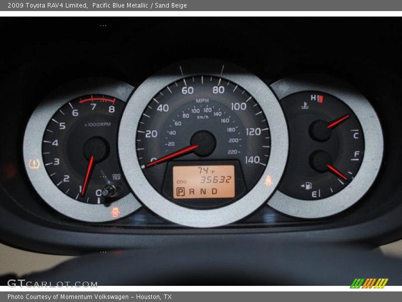 Pacific Blue Metallic / Sand Beige 2009 Toyota RAV4 Limited