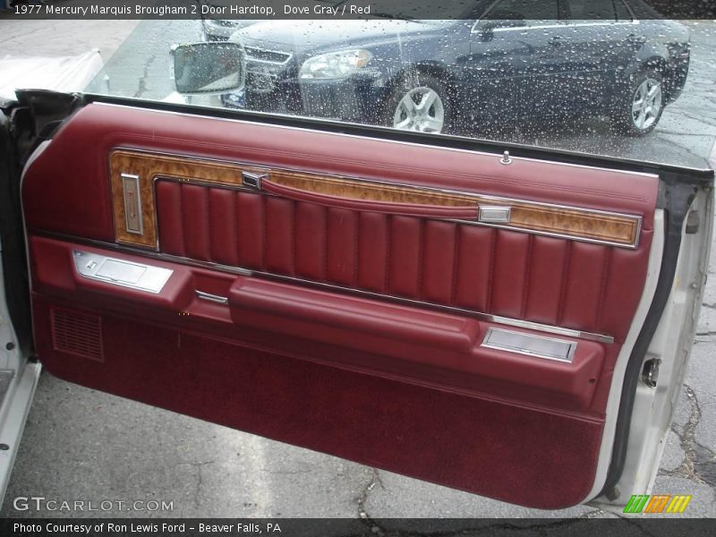 Dove Gray / Red 1977 Mercury Marquis Brougham 2 Door Hardtop