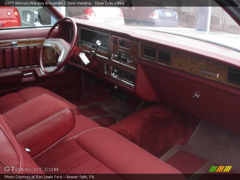 Dove Gray / Red 1977 Mercury Marquis Brougham 2 Door Hardtop