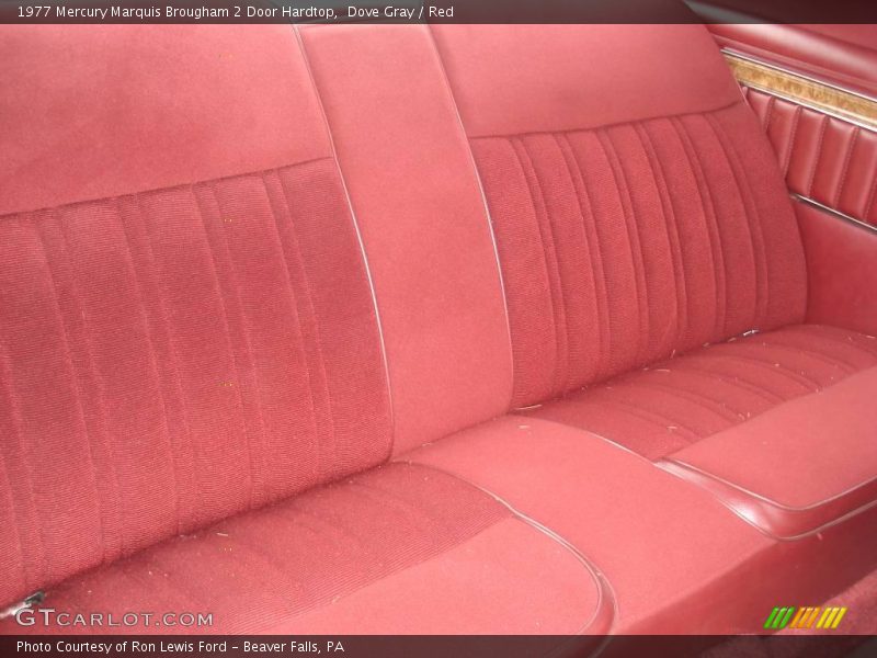 Dove Gray / Red 1977 Mercury Marquis Brougham 2 Door Hardtop