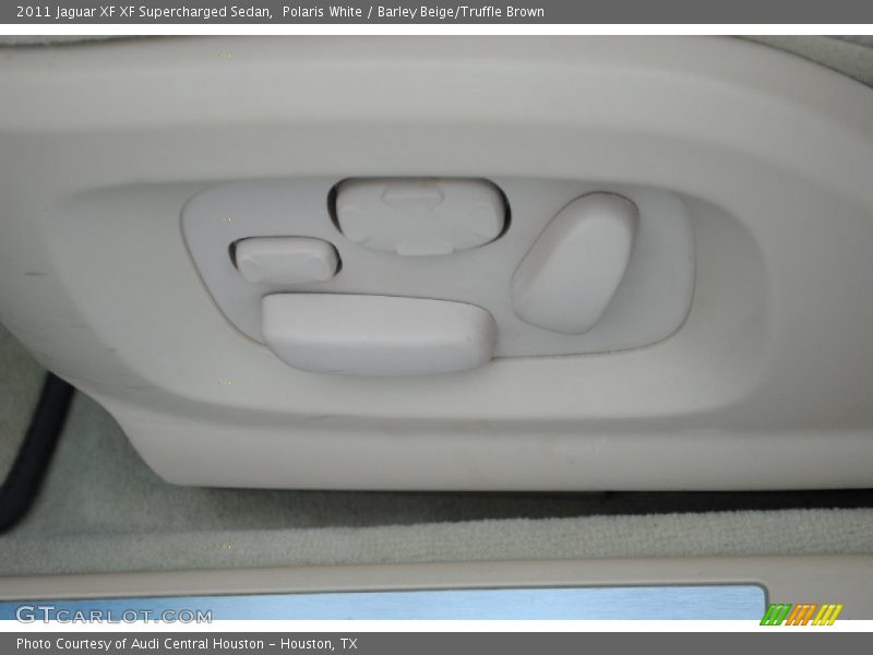 Polaris White / Barley Beige/Truffle Brown 2011 Jaguar XF XF Supercharged Sedan