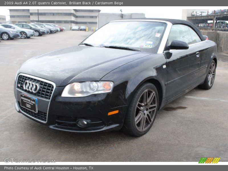 Brilliant Black / Cardamom Beige 2009 Audi A4 2.0T quattro Cabriolet