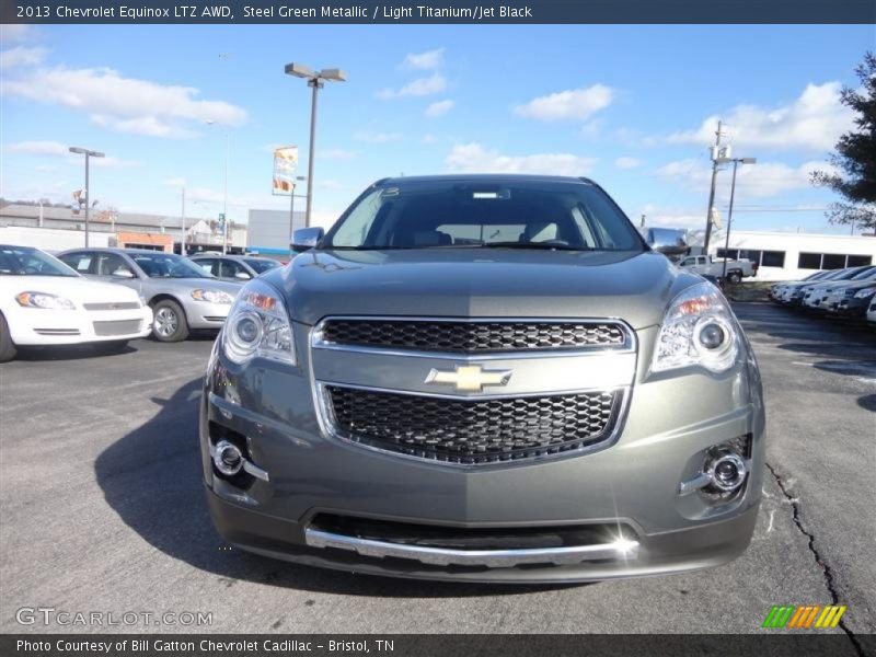 Steel Green Metallic / Light Titanium/Jet Black 2013 Chevrolet Equinox LTZ AWD