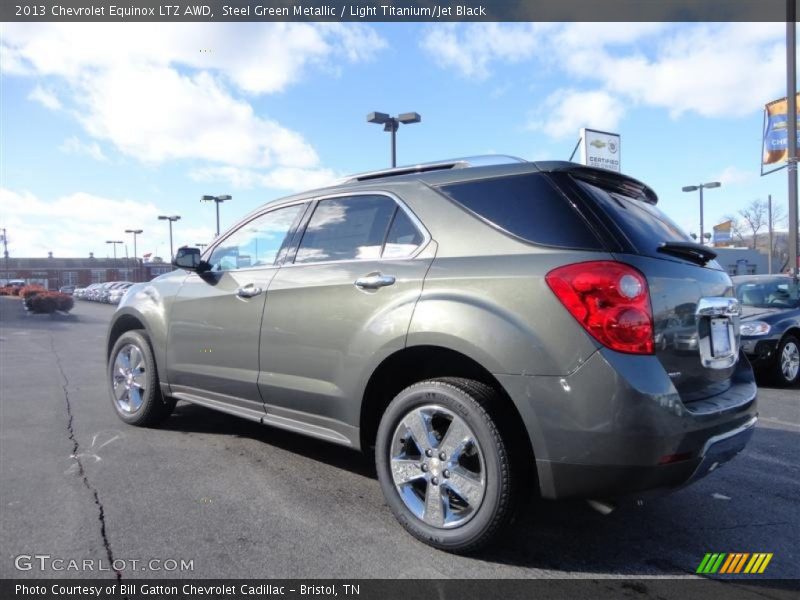 Steel Green Metallic / Light Titanium/Jet Black 2013 Chevrolet Equinox LTZ AWD