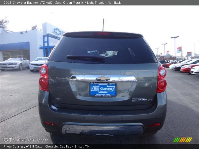 Steel Green Metallic / Light Titanium/Jet Black 2013 Chevrolet Equinox LTZ AWD