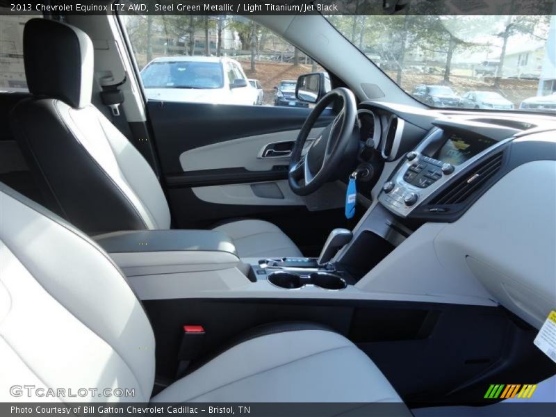 Steel Green Metallic / Light Titanium/Jet Black 2013 Chevrolet Equinox LTZ AWD