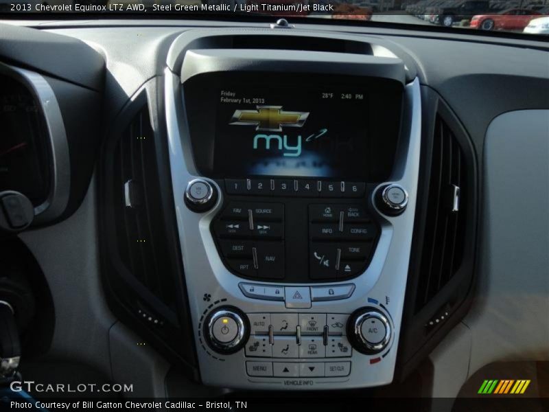 Steel Green Metallic / Light Titanium/Jet Black 2013 Chevrolet Equinox LTZ AWD