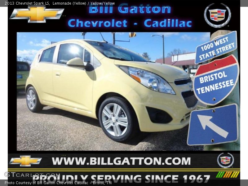 Lemonade (Yellow) / Yellow/Yellow 2013 Chevrolet Spark LS