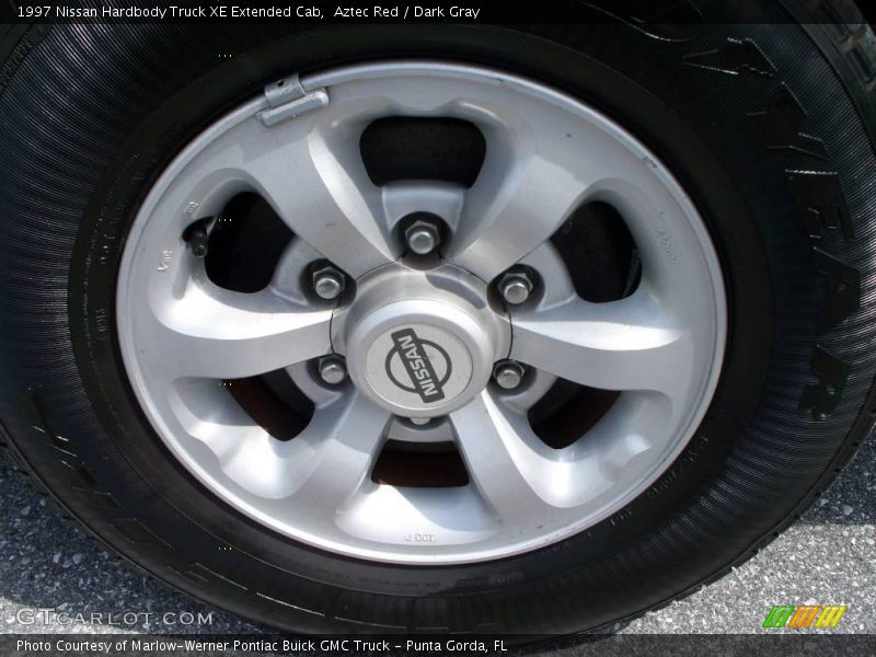 Aztec Red / Dark Gray 1997 Nissan Hardbody Truck XE Extended Cab