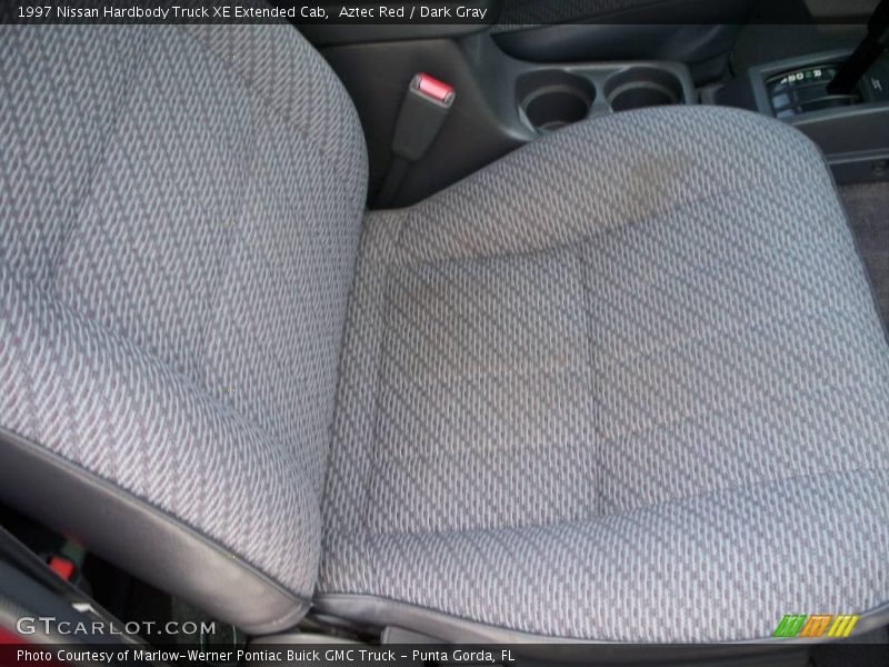 Aztec Red / Dark Gray 1997 Nissan Hardbody Truck XE Extended Cab