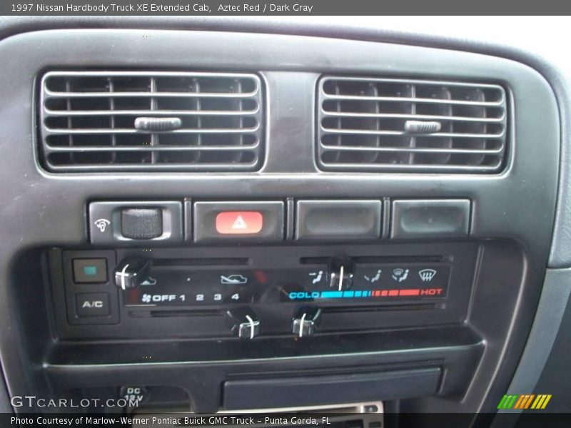 Aztec Red / Dark Gray 1997 Nissan Hardbody Truck XE Extended Cab