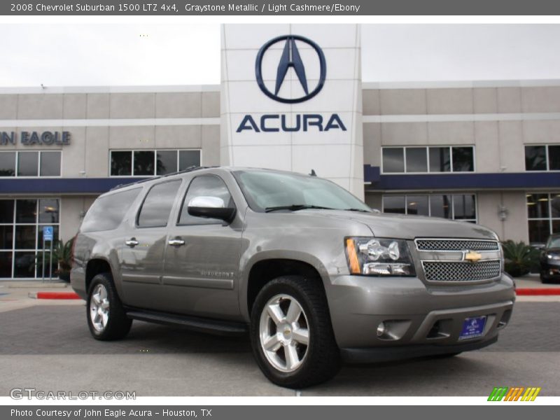 Graystone Metallic / Light Cashmere/Ebony 2008 Chevrolet Suburban 1500 LTZ 4x4