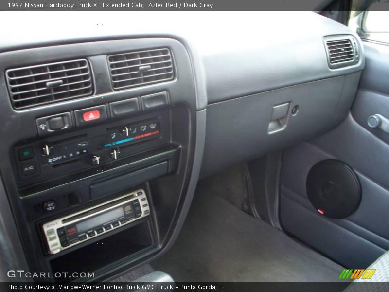 Aztec Red / Dark Gray 1997 Nissan Hardbody Truck XE Extended Cab