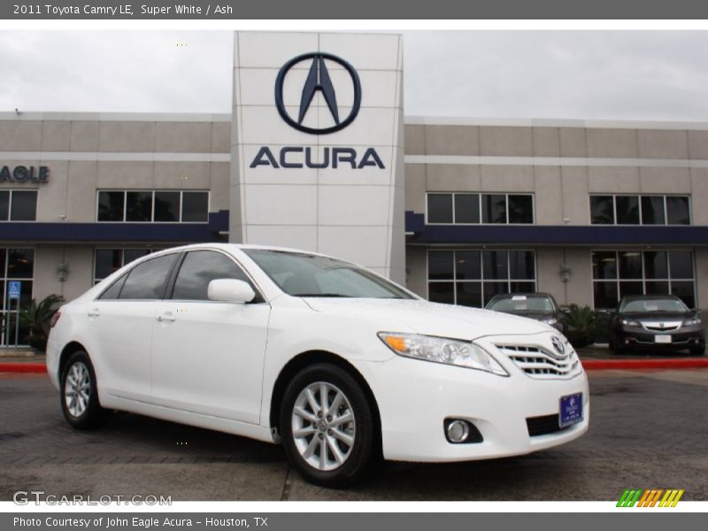 Super White / Ash 2011 Toyota Camry LE