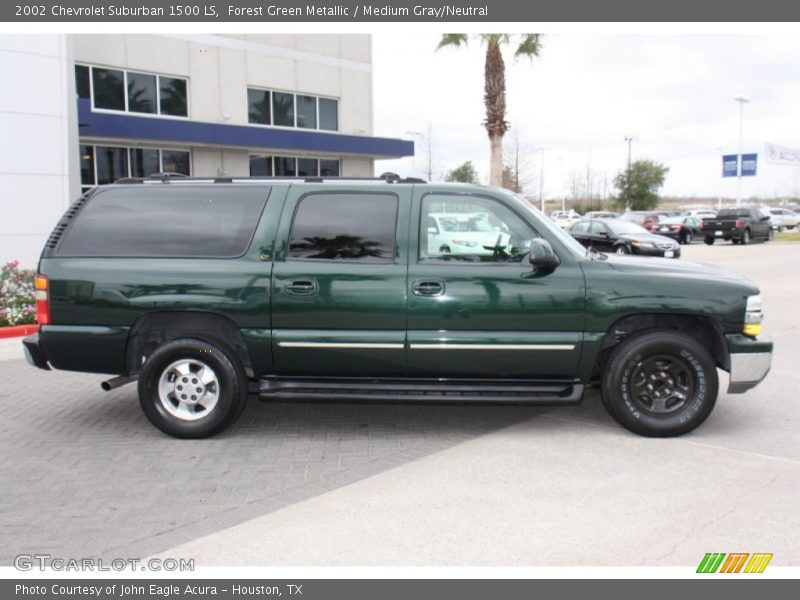 Forest Green Metallic / Medium Gray/Neutral 2002 Chevrolet Suburban 1500 LS