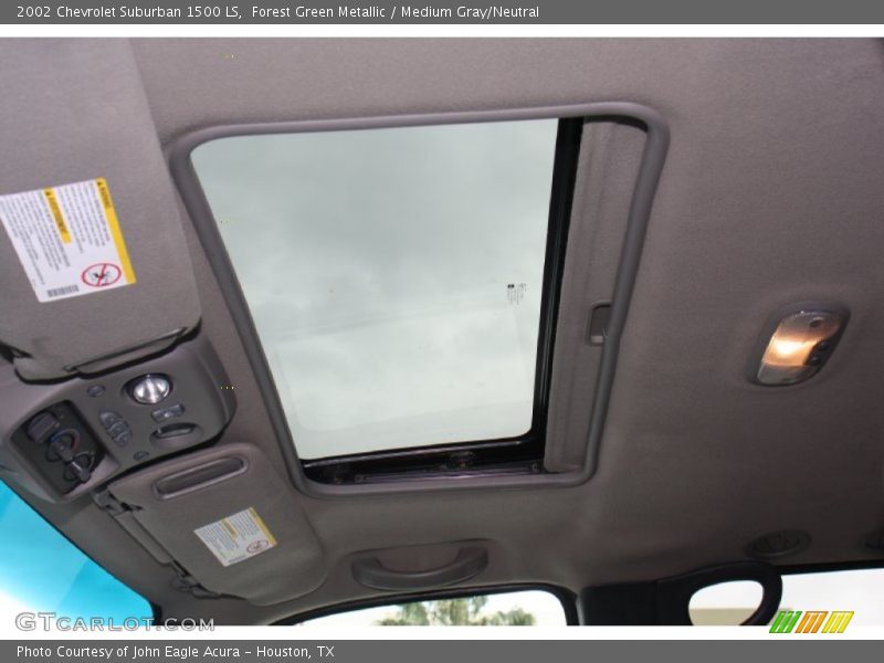 Forest Green Metallic / Medium Gray/Neutral 2002 Chevrolet Suburban 1500 LS