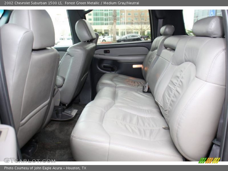 Forest Green Metallic / Medium Gray/Neutral 2002 Chevrolet Suburban 1500 LS