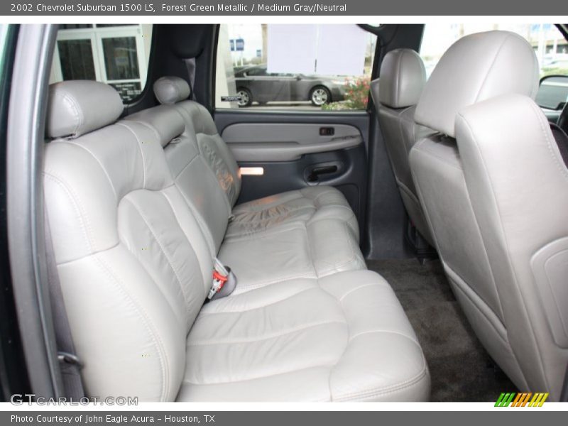 Forest Green Metallic / Medium Gray/Neutral 2002 Chevrolet Suburban 1500 LS