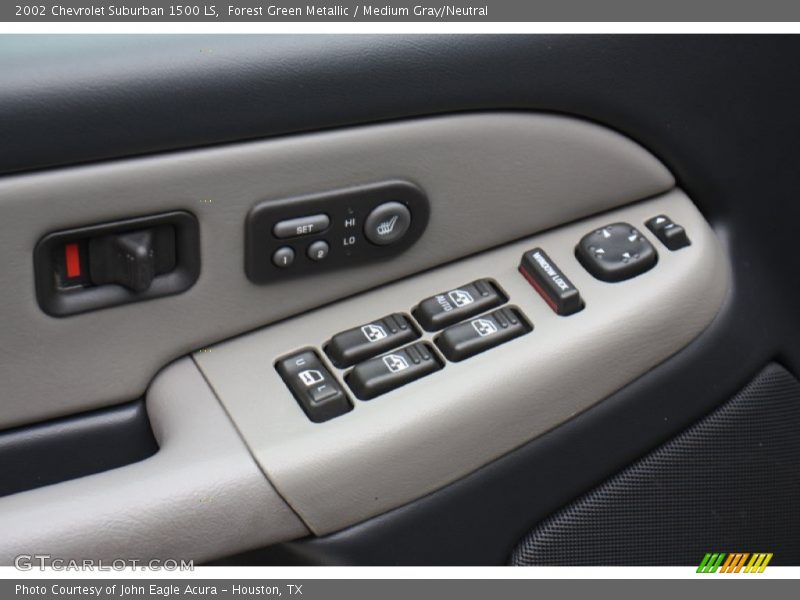 Forest Green Metallic / Medium Gray/Neutral 2002 Chevrolet Suburban 1500 LS