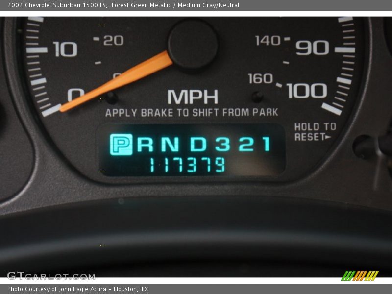 Forest Green Metallic / Medium Gray/Neutral 2002 Chevrolet Suburban 1500 LS