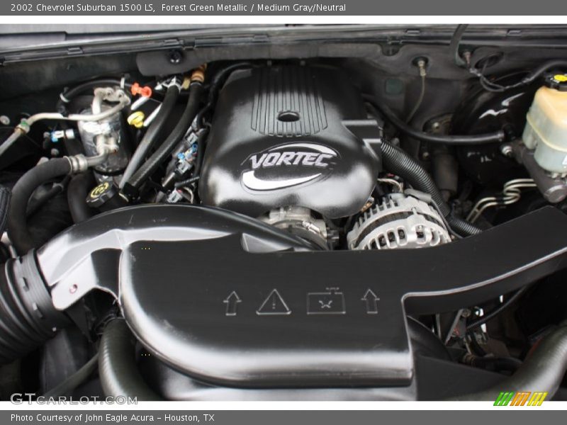 Forest Green Metallic / Medium Gray/Neutral 2002 Chevrolet Suburban 1500 LS