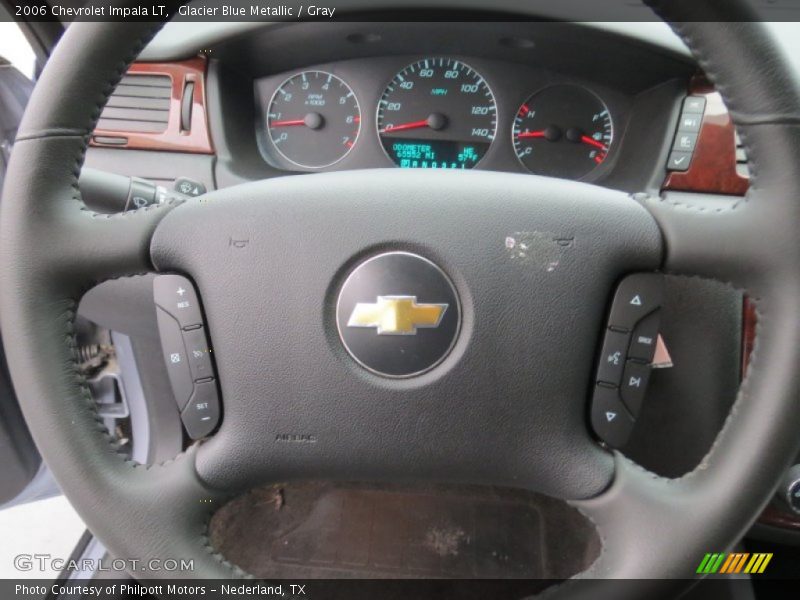 Glacier Blue Metallic / Gray 2006 Chevrolet Impala LT