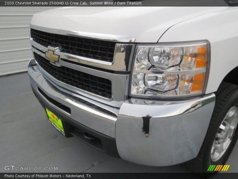 Summit White / Dark Titanium 2009 Chevrolet Silverado 2500HD LS Crew Cab